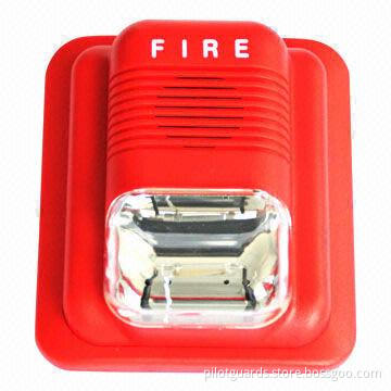 Wired Fire Siren with LED Light, ABS Housing, 315/433MHz, Low-power Consumption, CE and RoHS Marks
